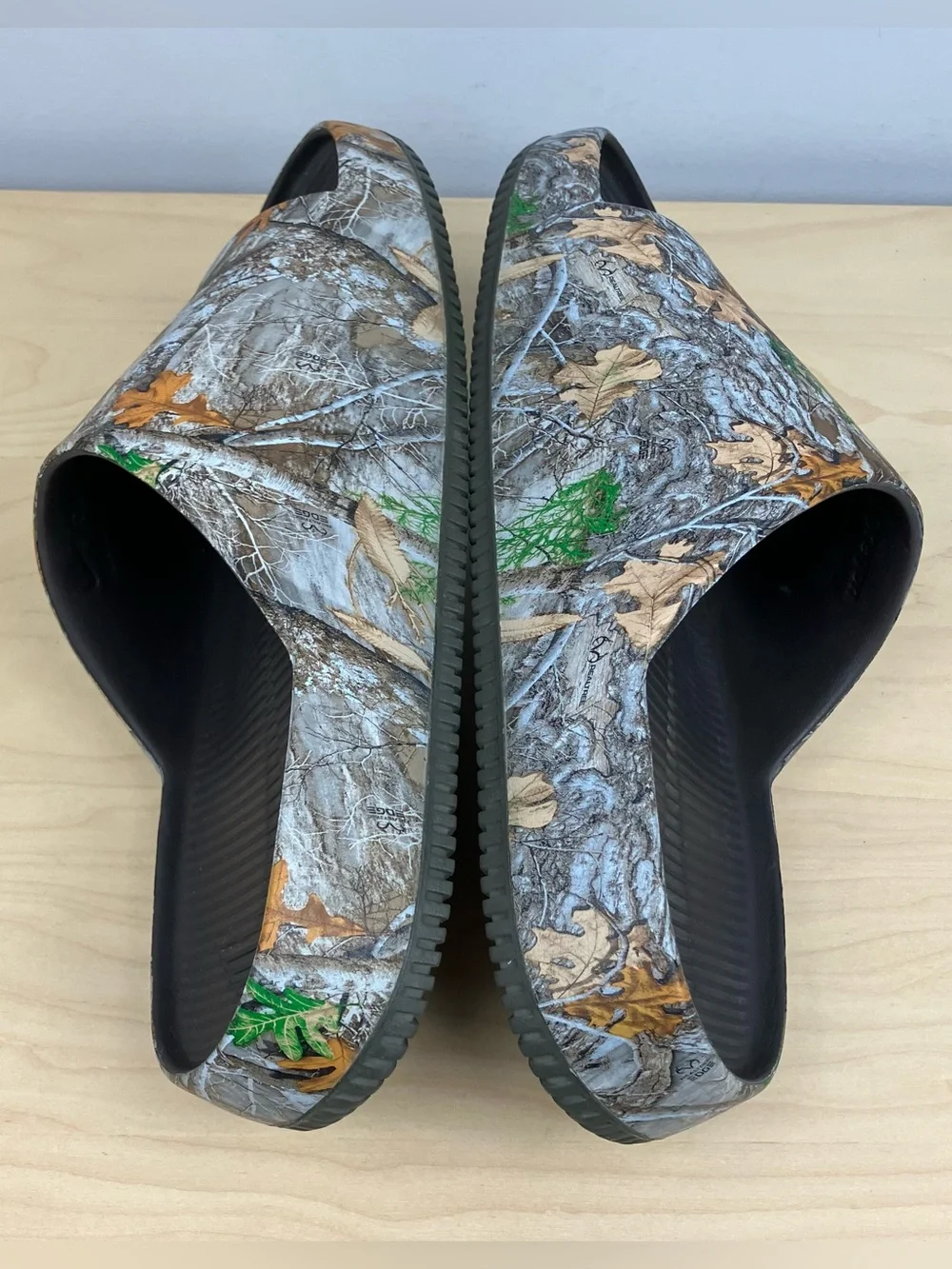 Nike Men’s Size 13.0 Clam Slide Sandals Realtree Camouflage Slip On Chunky